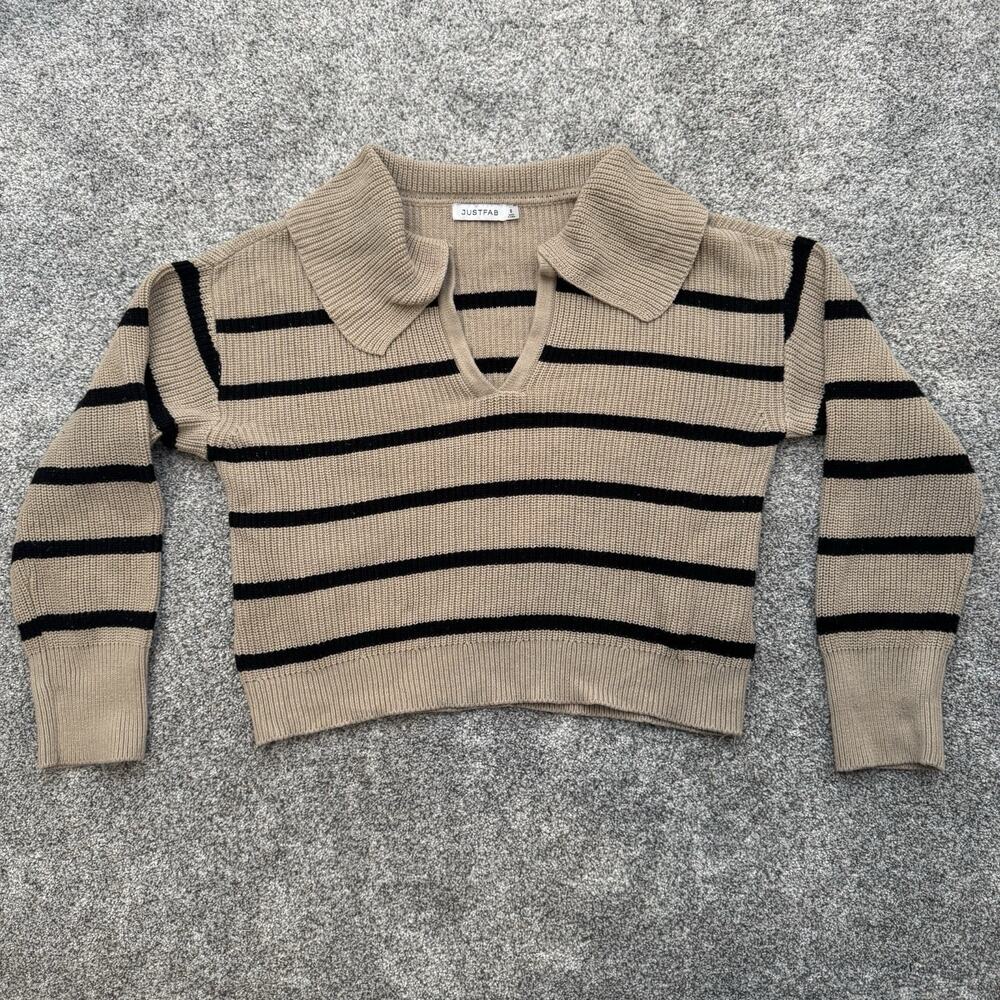 Cropped Knit Sweater Small Retro 70s Y2K Preppy Soft Girl Streetwear Clean Girl